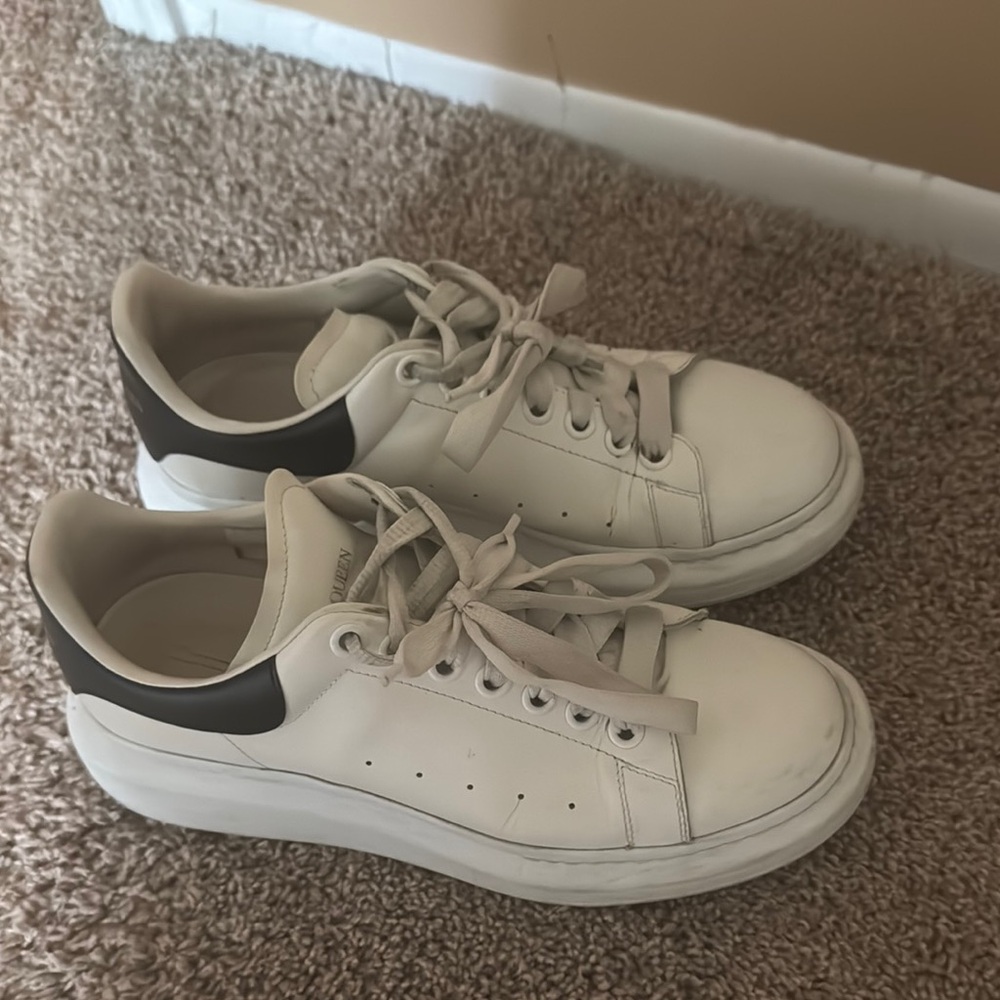 Alexander McQueen White and Black Sneakers Women’s Size 9